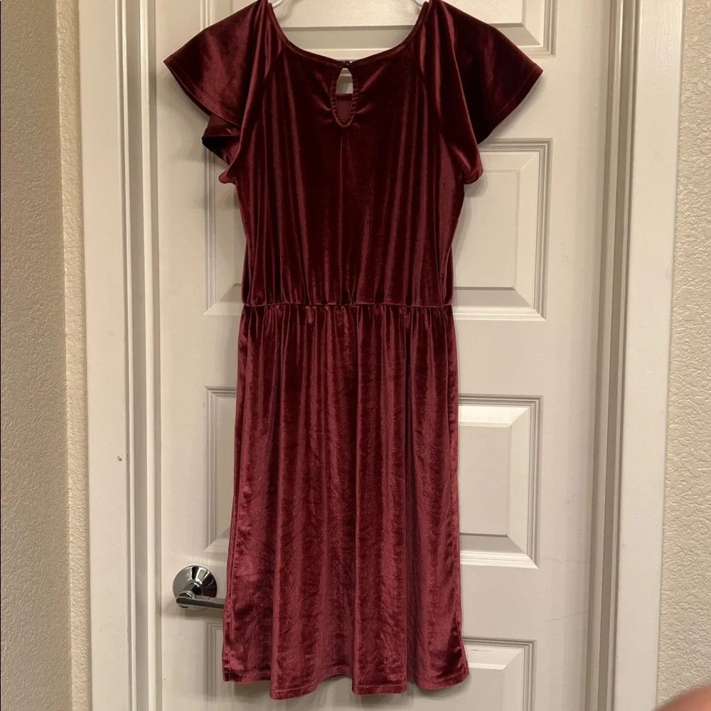 Old Navy Velvet Dress in Burgundy, Girls‎ Size XXL (16)